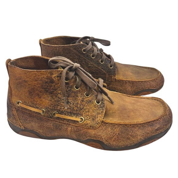 Ariat Men’s Holbrook Brown Leather Chukka Boot size 10 D - Picture 1 of 11